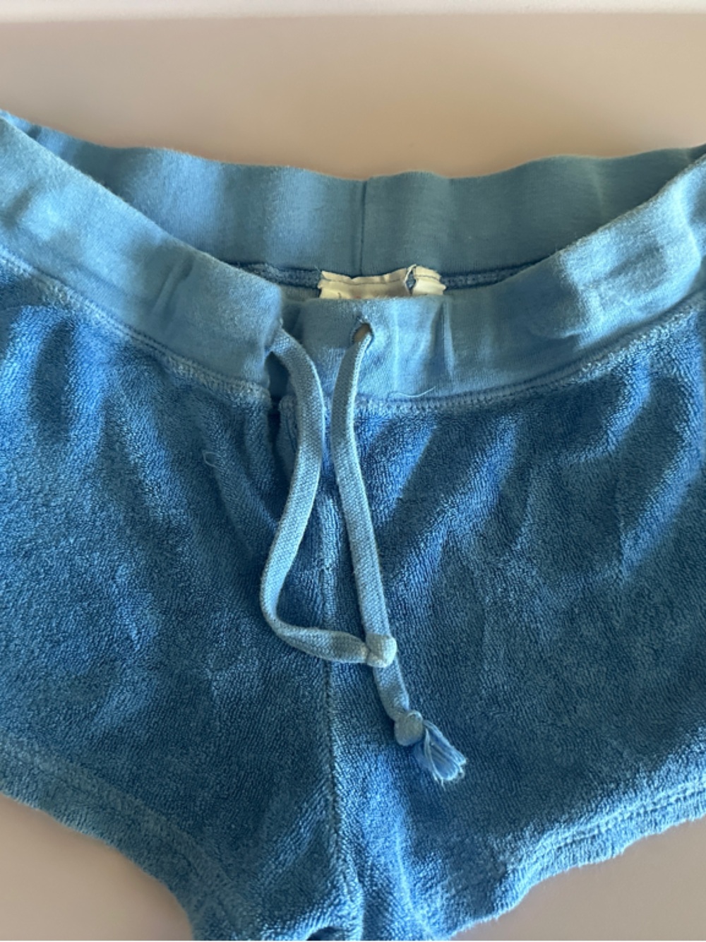 Lucy Blue Terry Cloth Drawstring Shorts